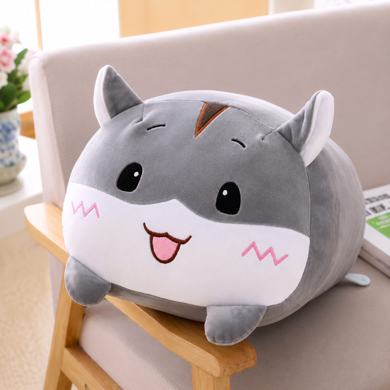 Anxiety Animal Pillow – Soft Plush Cushion for Comfort & Stress Relief