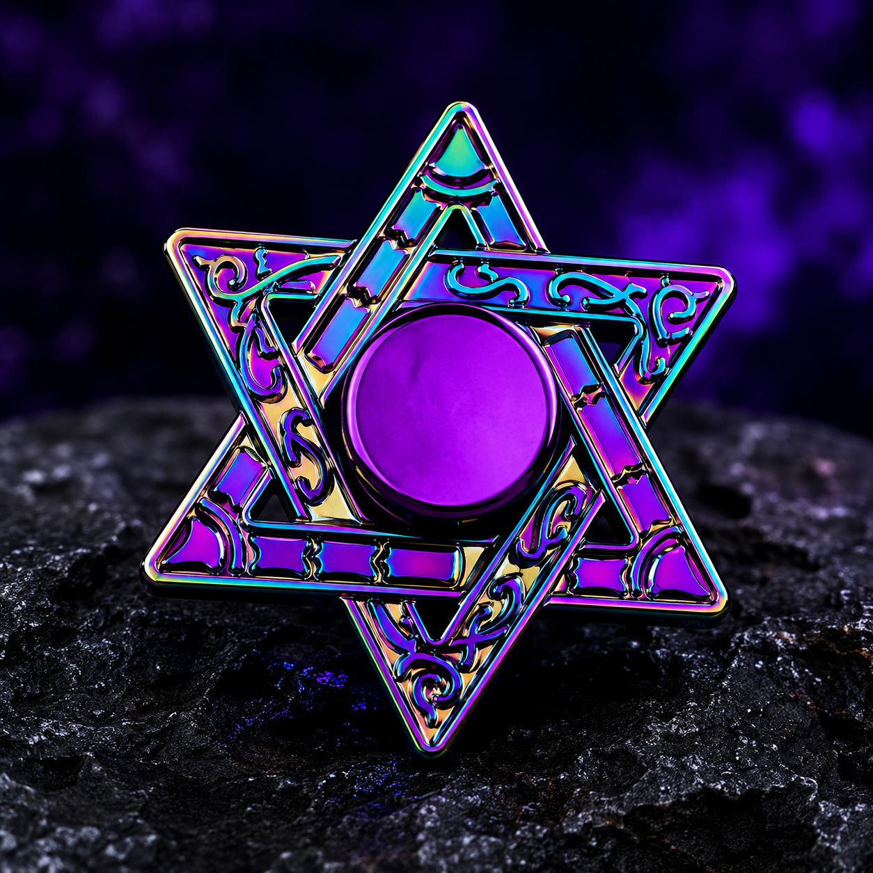 Rainbow Metal Fidget Spinner – Anxiety & Stress Relief