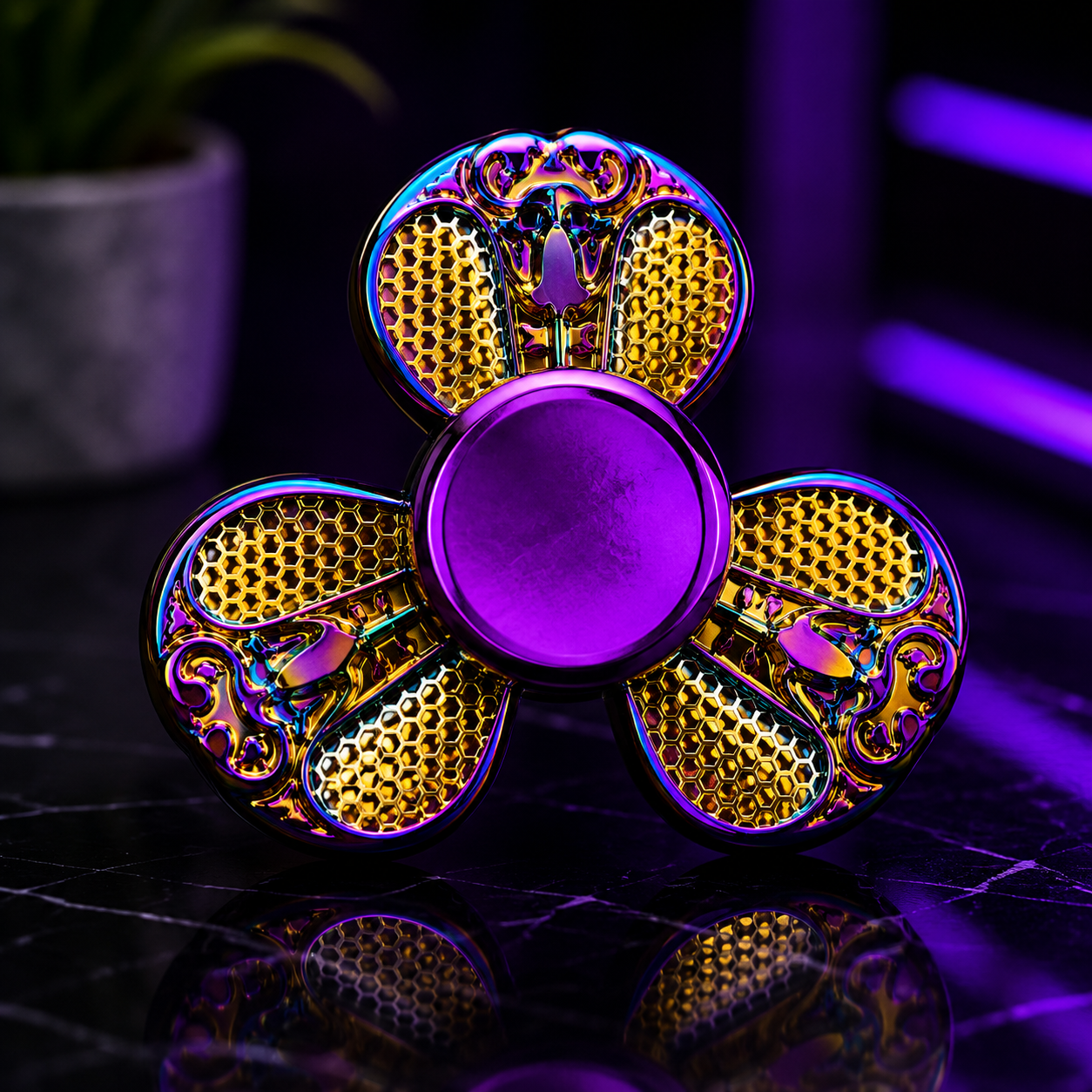 Rainbow Metal Fidget Spinner – Anxiety & Stress Relief
