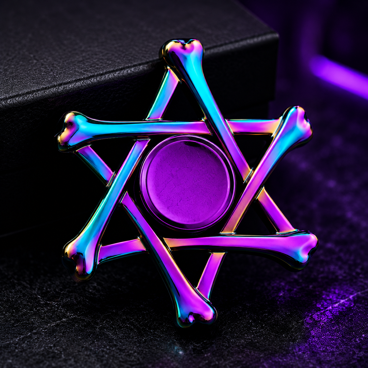 Rainbow Metal Fidget Spinner – Anxiety & Stress Relief