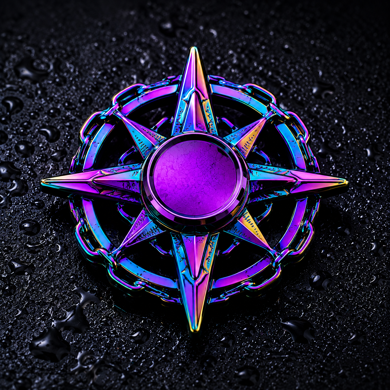 Rainbow Metal Fidget Spinner – Anxiety & Stress Relief