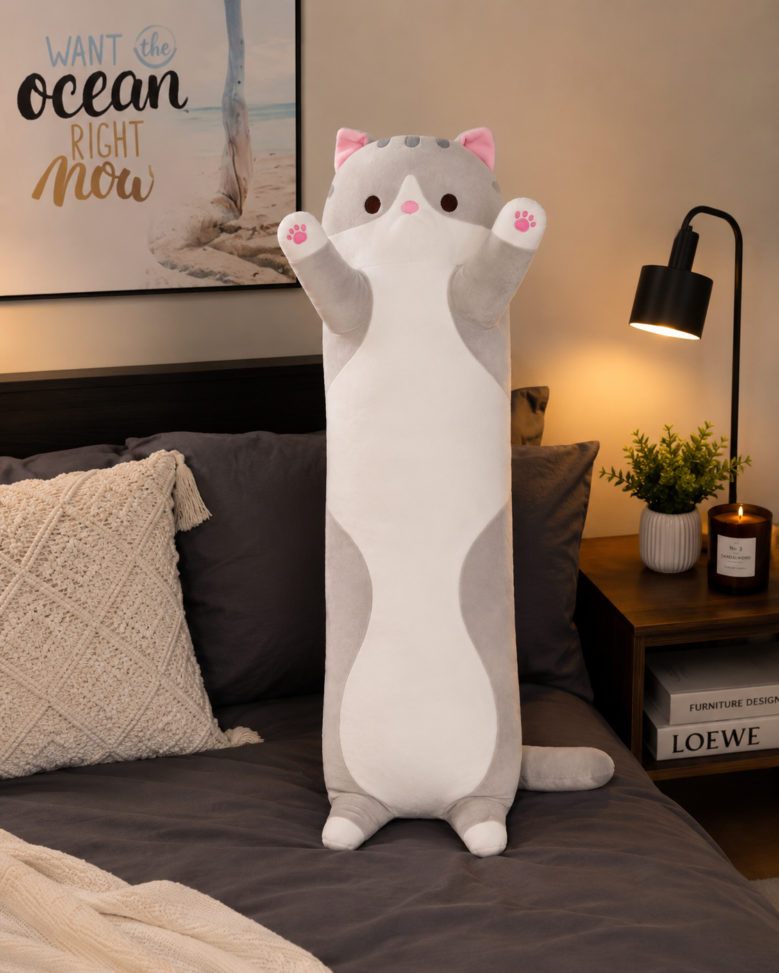 Full Body Comfort Cat Cuddle Pillow