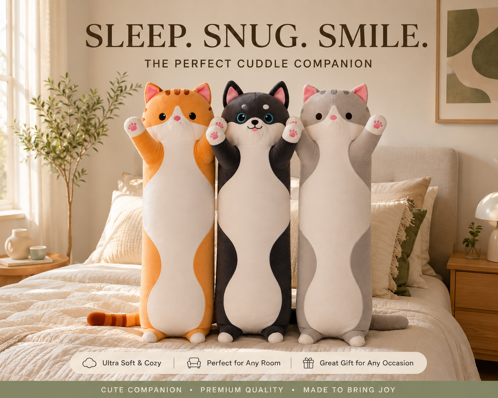 Full Body Comfort Cat Cuddle Pillow